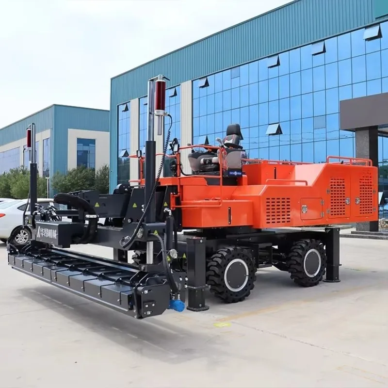 Dual Axis Laser Screed Machine Two Way Automatic Leveling System High Accuracy Intelligent Control Concrete Floor Paving