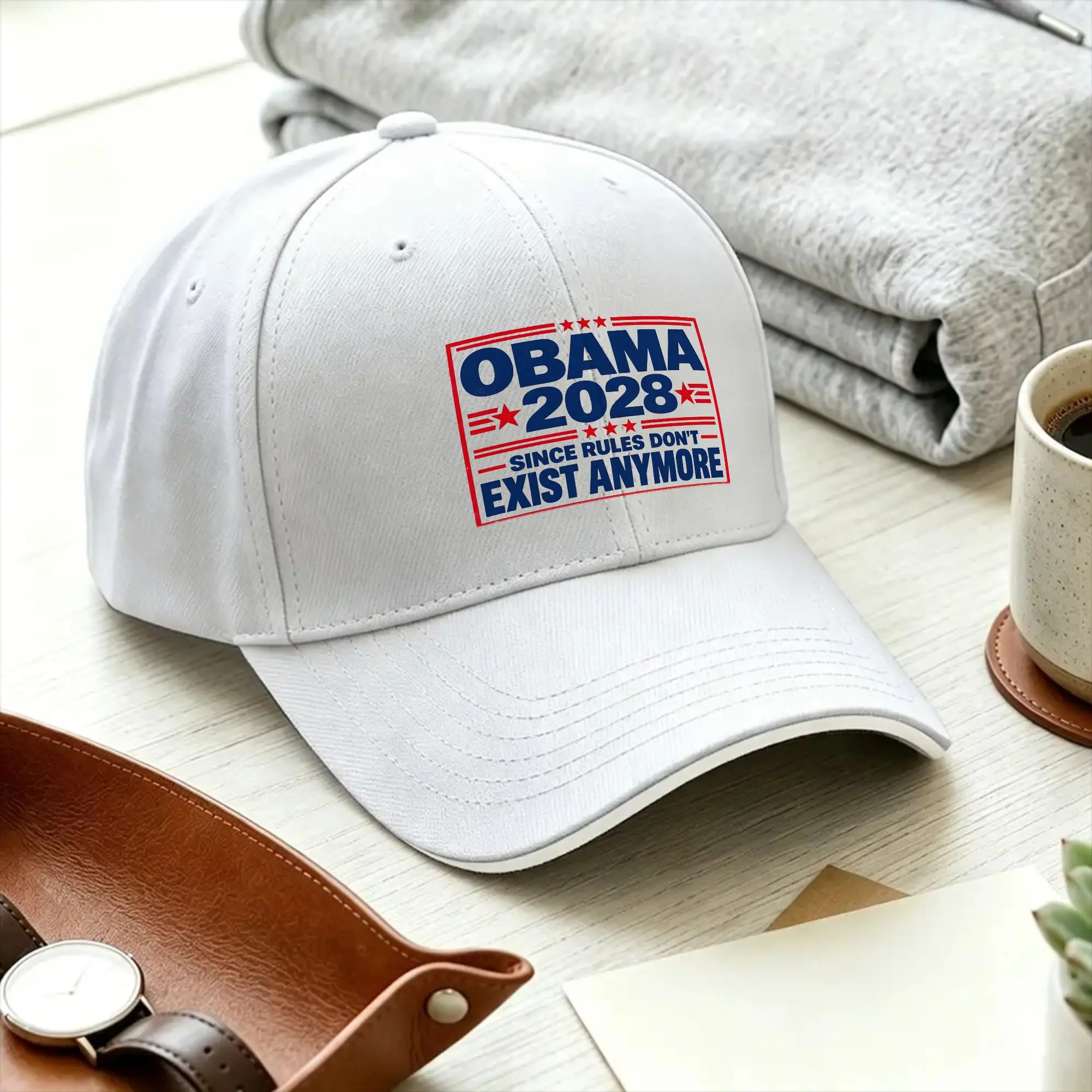 Summer Casual Baseball Cap Obama 2028 Since Rules Don't Exist Anymore Kpop Rock Trucker Hat For Men Adult Sun Snapback Cap