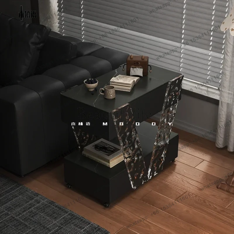 

yj32 Light luxury high-end living room sofa side cabinet designer creative villa new removable corner table small coffee table