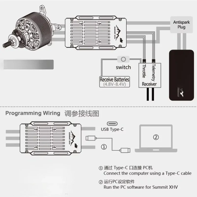 High voltage electronic speed controller aircraft drone fixed wing helicopter motor controller