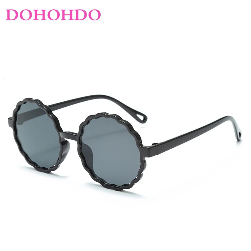 

DOHOHDO Kids Fashion Sunglasses Round Children Sunglasses Boy Girl Stylish Goggles Baby Student Eyeglasses Party Eyewear UV400