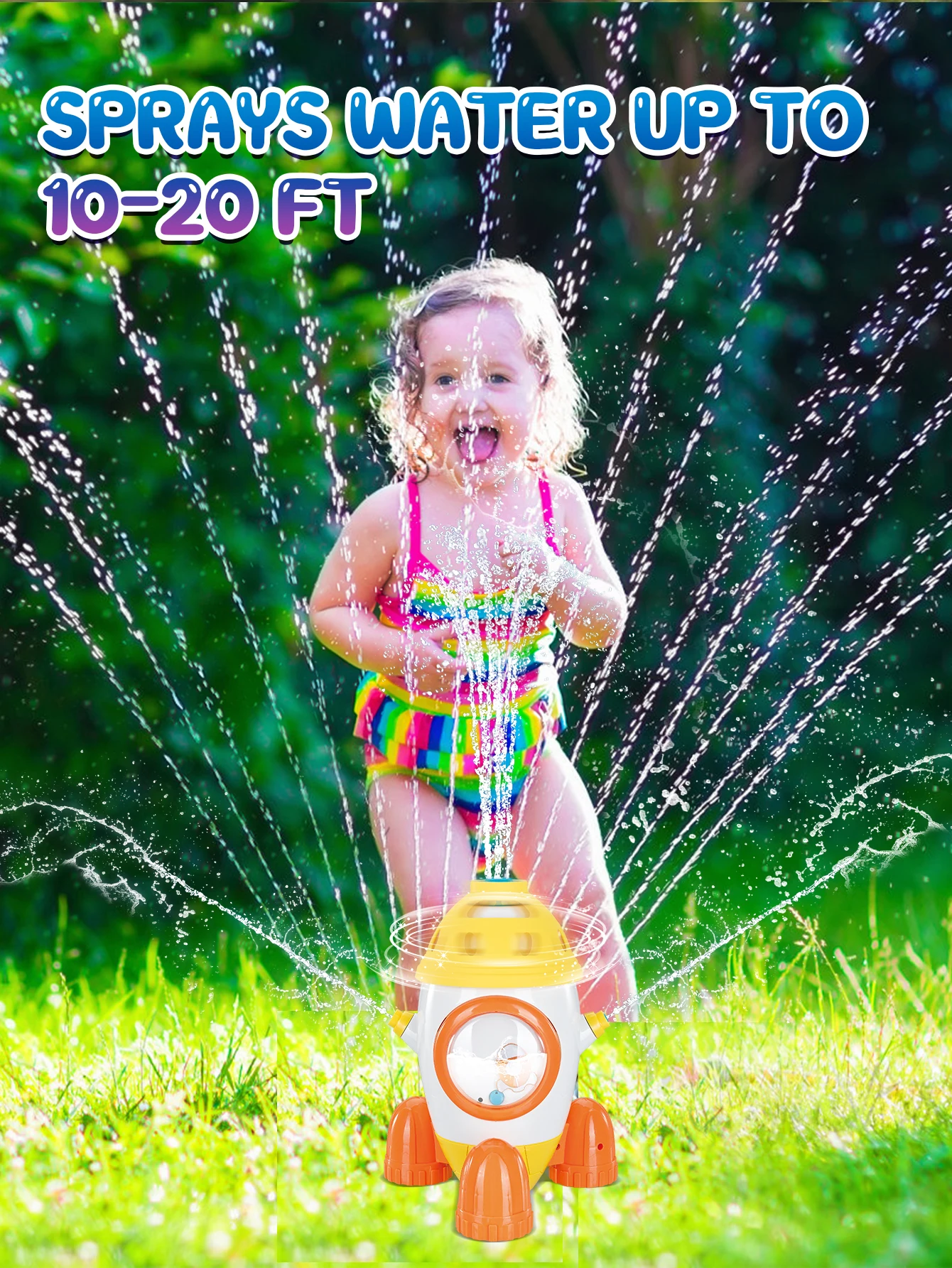 Water Rocket for Kids, Outdoor Backyard Activities Toys for Toddlers Outdoor Play Equipment, Outside Summer Fun Toys