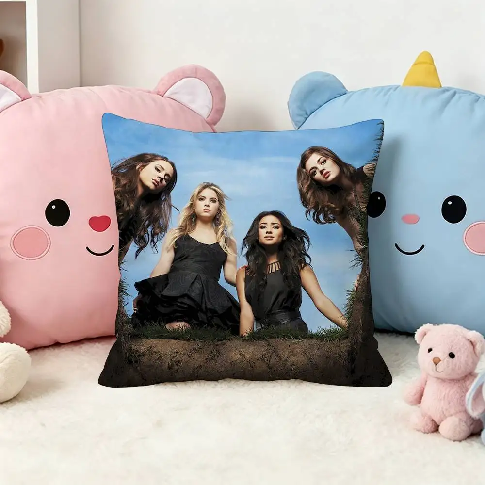 P-Pretty Little L-Liars TV Square Double-Sided Printed Pillow Case Sofa Cushion Cover Bedroom Bedside Decor 4