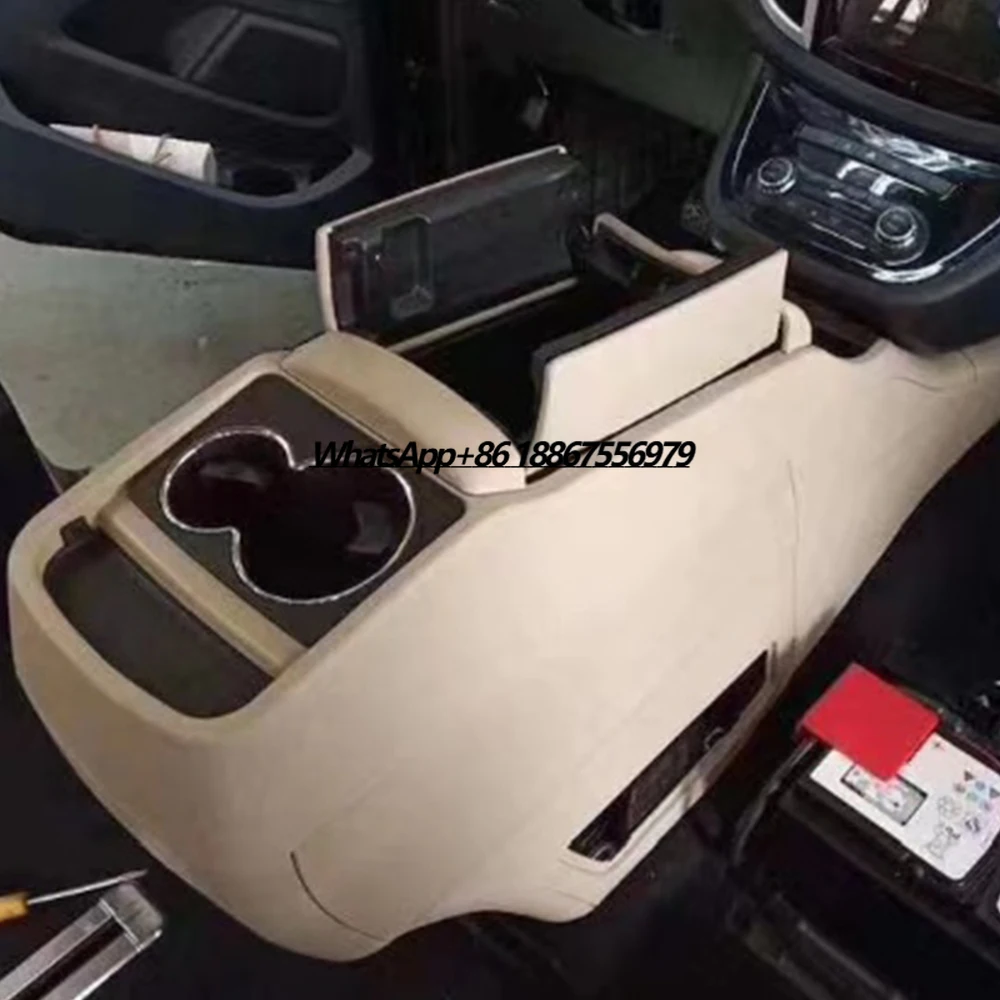 

Car Interior Accessories 2022 Luxury Front Armrest With Refrigerator Compressor and Inverter Auto Modify