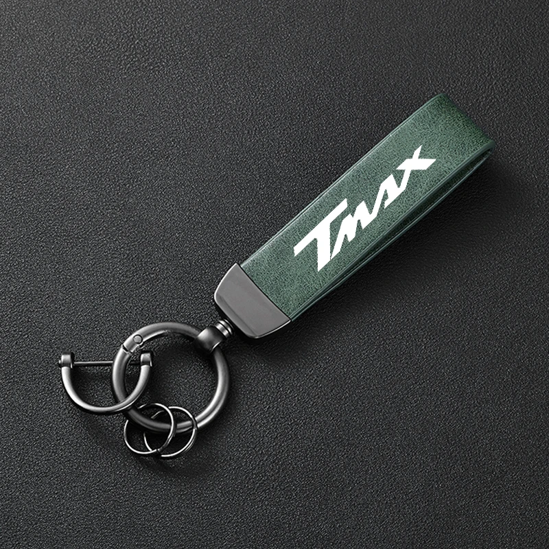 High-Grade Leather Motorcycle Keychain Holder Keyring For YAMAHA TMAX530/500 T-MAX 500 TMAX T-MAX 530 SX DX TMAX 560 Tech TMAX