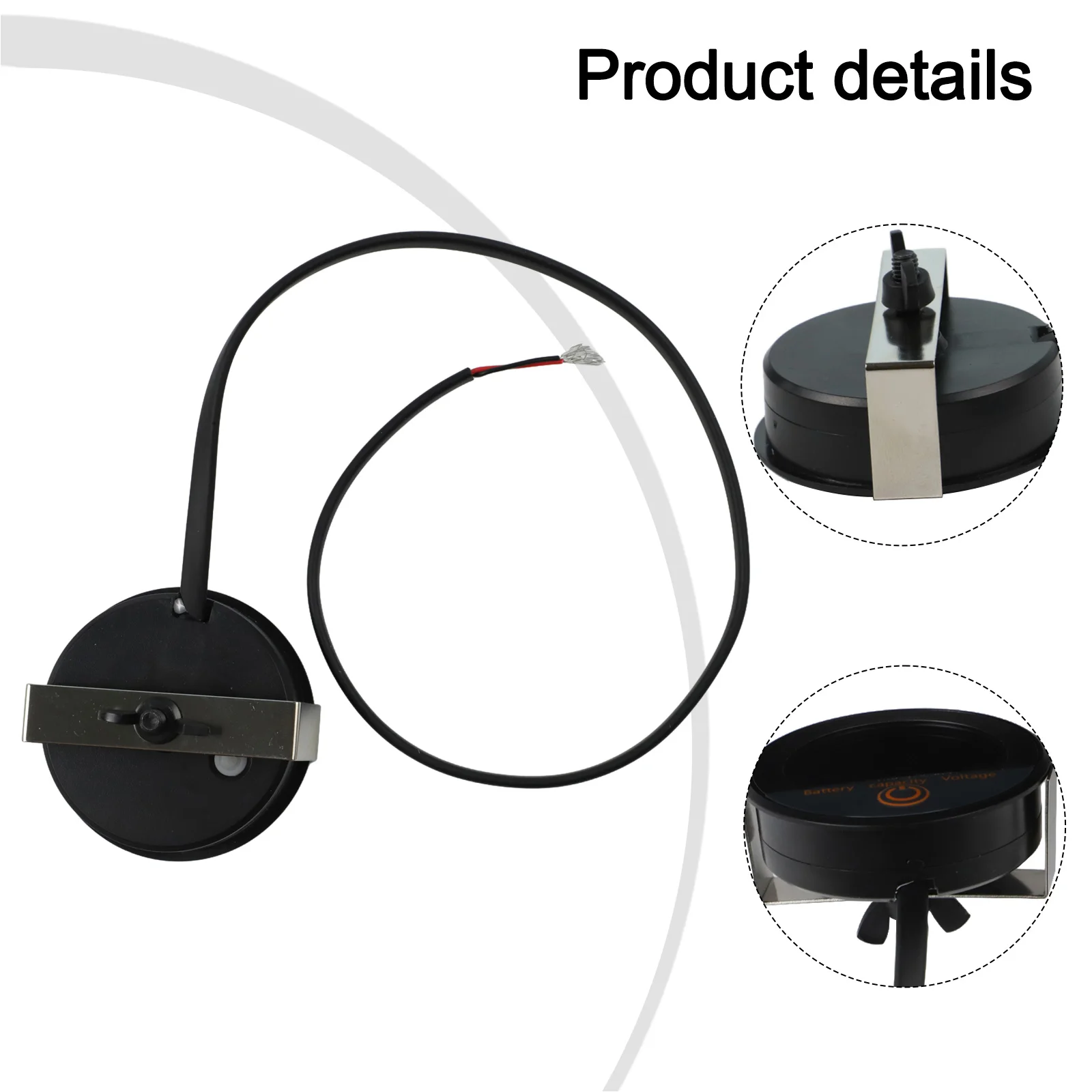 

Battery Monitoring Voltage Meter Backlight Display 8-100V Battery Voltage Monitor 18mm For 12V Lead-Acid Batteries