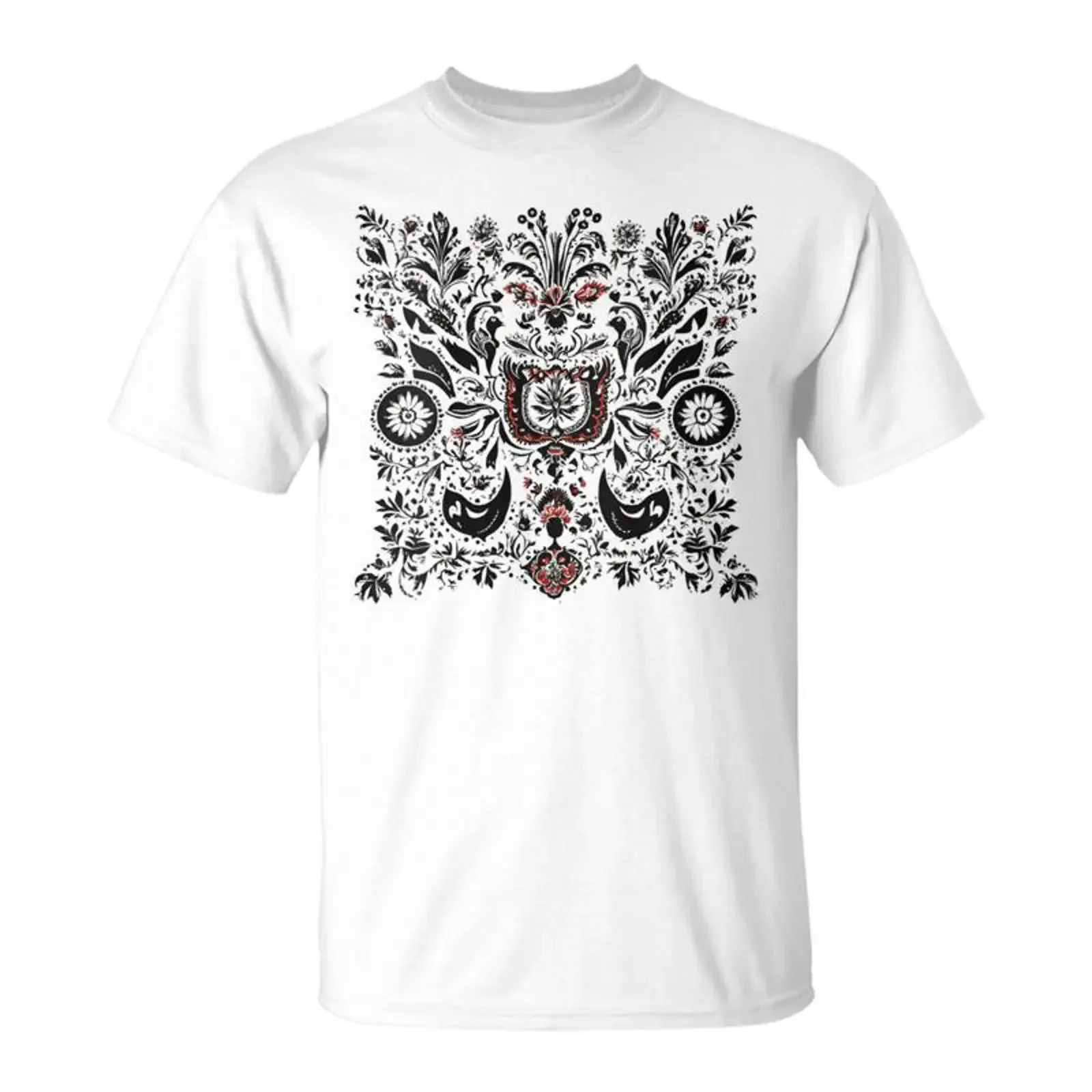 Folklore Traditionnel Polonais Oriental T Shirt Cadeauxyz vintage Washed homme Breathable designer clothes Versatile