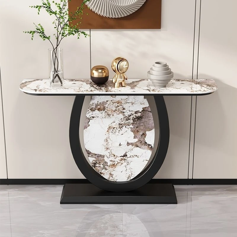 

modern Nordic console table rock slab entrance foyer light luxury console tables simple Standing stolik kawowy home furniture