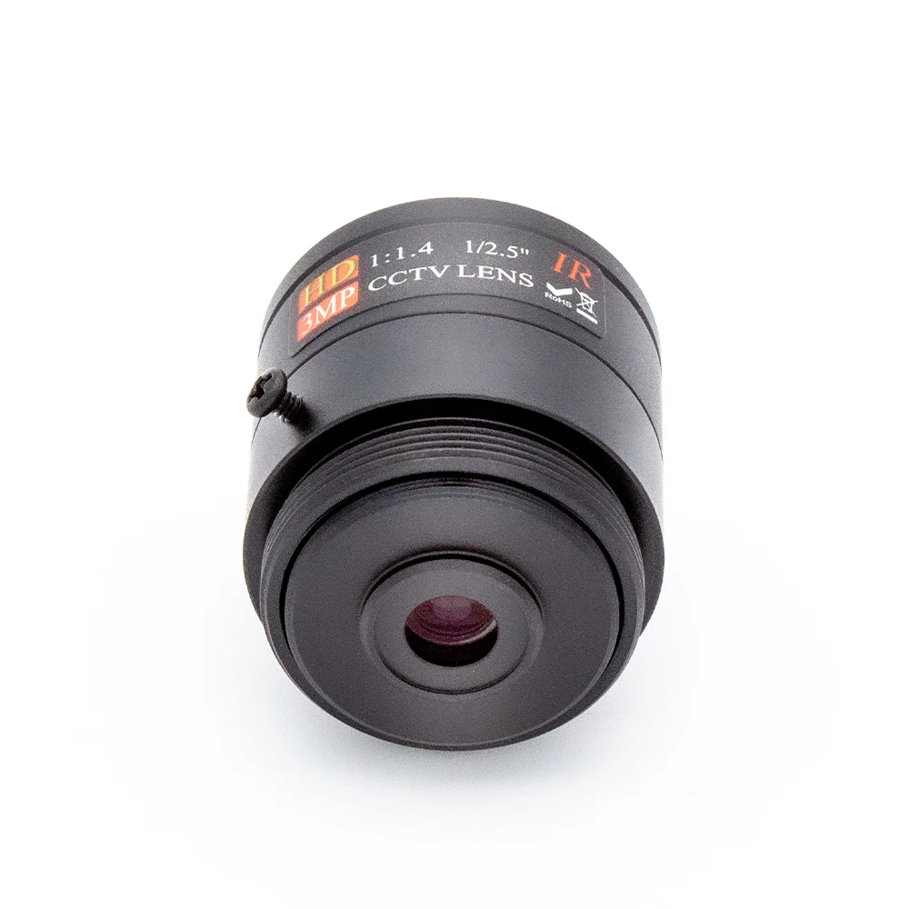 WGWK-C34A0 High Quality Industrial 3MP 4mm Fixed Focus CS Mount Lens CCTV Lens With 650 IR Filter For IP USB Cameras And Webcam