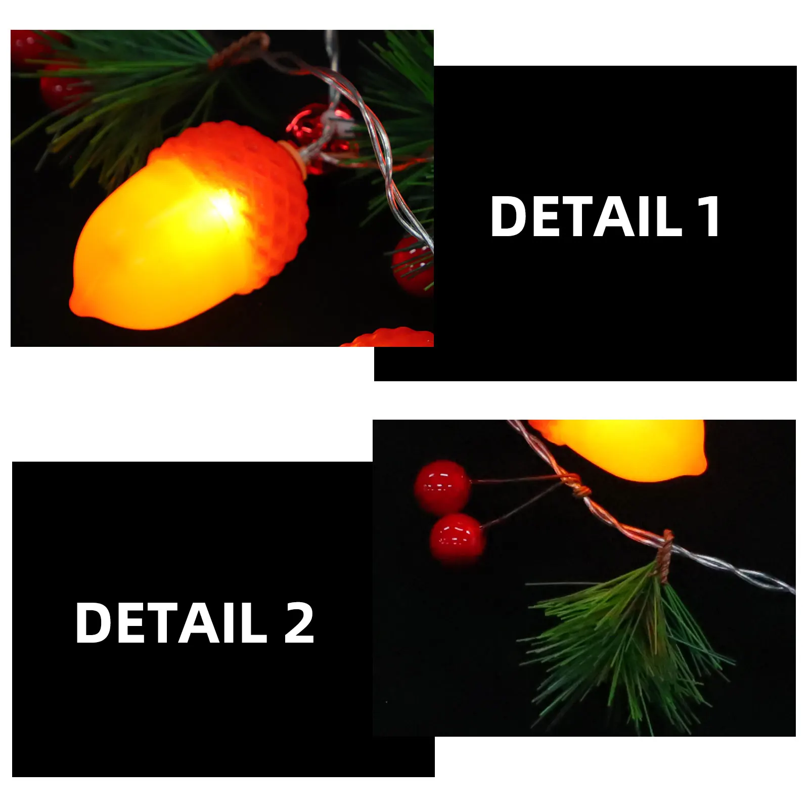 

Christmas String Lights Decoration Strung Indoor Garden Hanging Lamp Luminous Pine Cone Decors