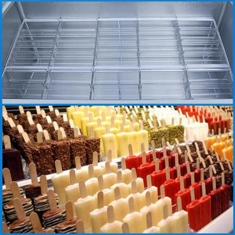 Ice Cream Display Cabinet Freezers Ice Cream Showcase Popsicle Display Tray