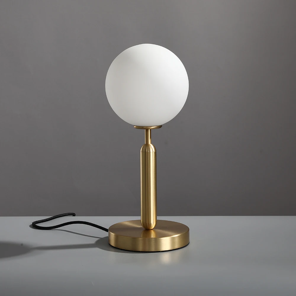 

Modern Table Lamps Nordic Bedroom Bedside Creative PC Ball Decorative Table Lights LED Simple Study Desk Light G9 Bulb