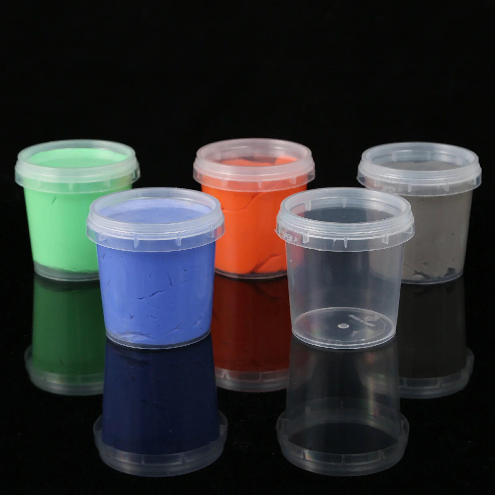 18 Pcs Containers for Food Storage Bucket Mini Jar Clay Toy Case Keg Transparent Small