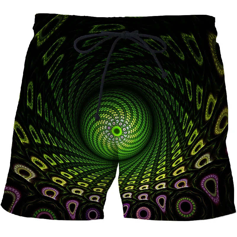 Casual Men Beach Shorts 3D Printing Abstract Black Hole Board Shorts Swimsuit homme 2023 Summer ropa hombre Surfing Swim Trunks