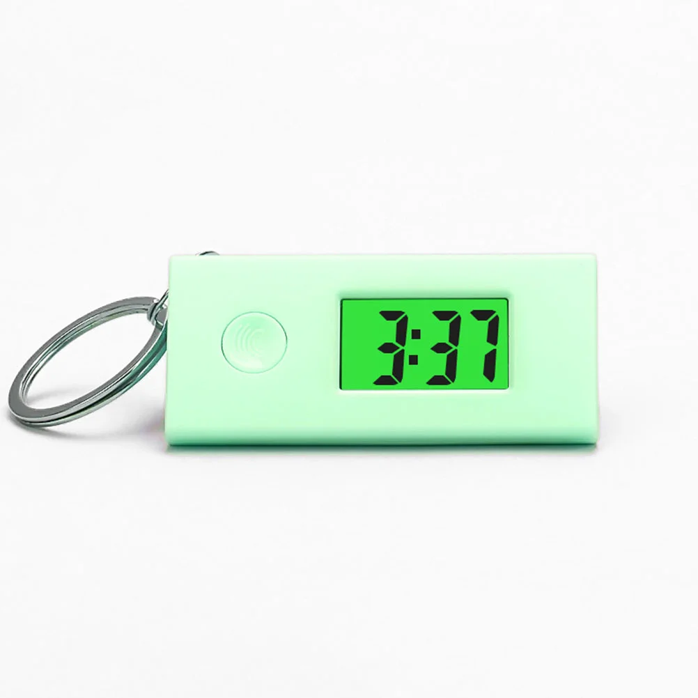 Pendant Silent Digital Watch Key Fob Hanging Keychain Luminous Student Keychains for