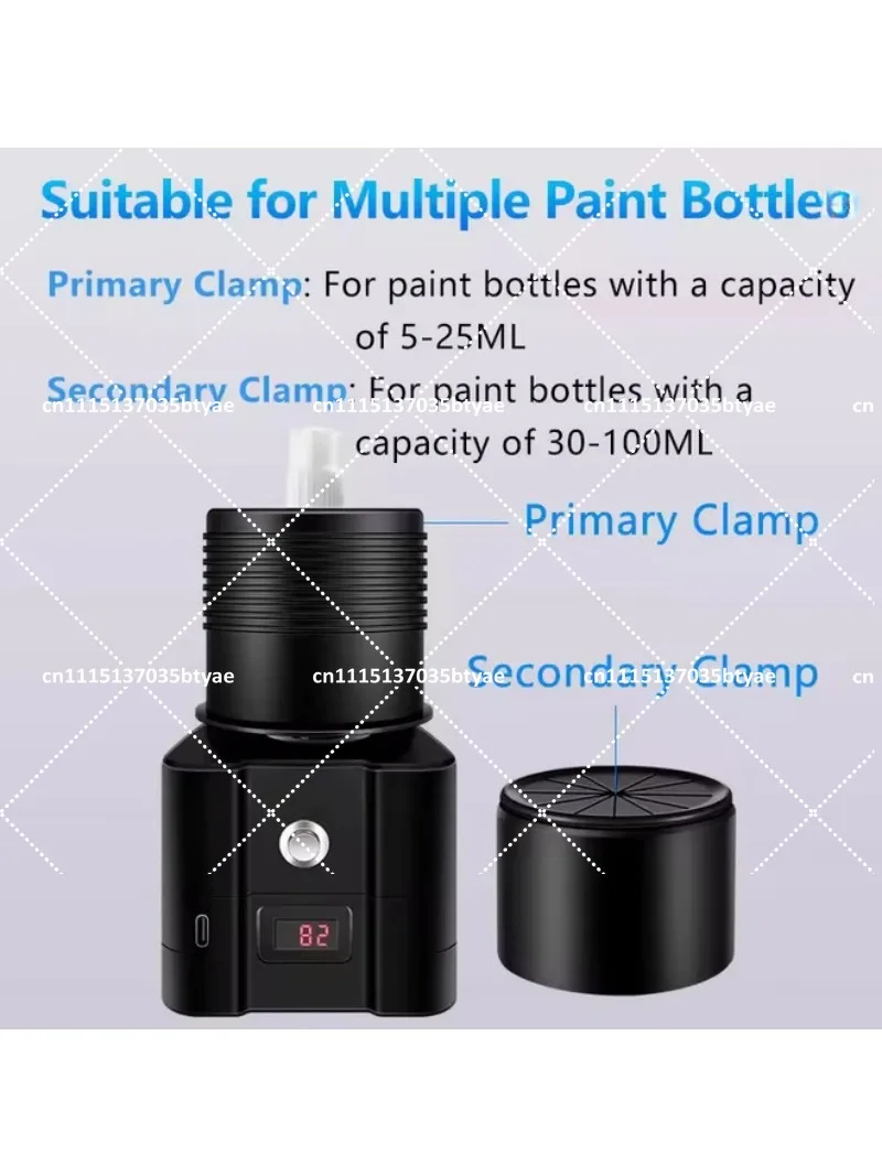 Timer Electric Paint Shaker Machine USB Charged Powerful Vortex Mixer for Nail Polish Shaker Tattoo Ink Mixing Shaker Machine