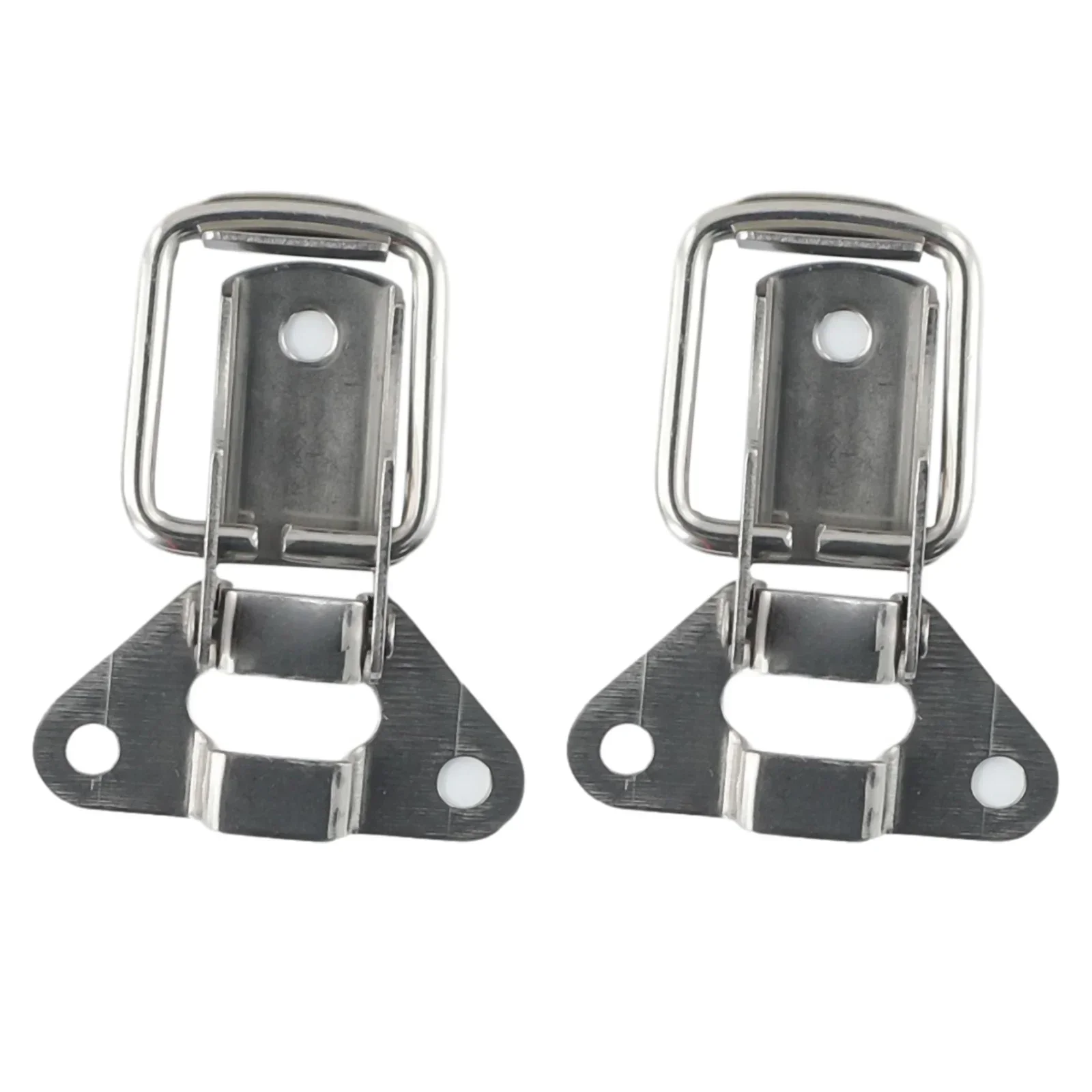 2pc Stainless Steel 304 Toolbox Locking Hasps Metal Toggle Catch Box Loaded Clasp Loaded Furniture Hardware Accessories