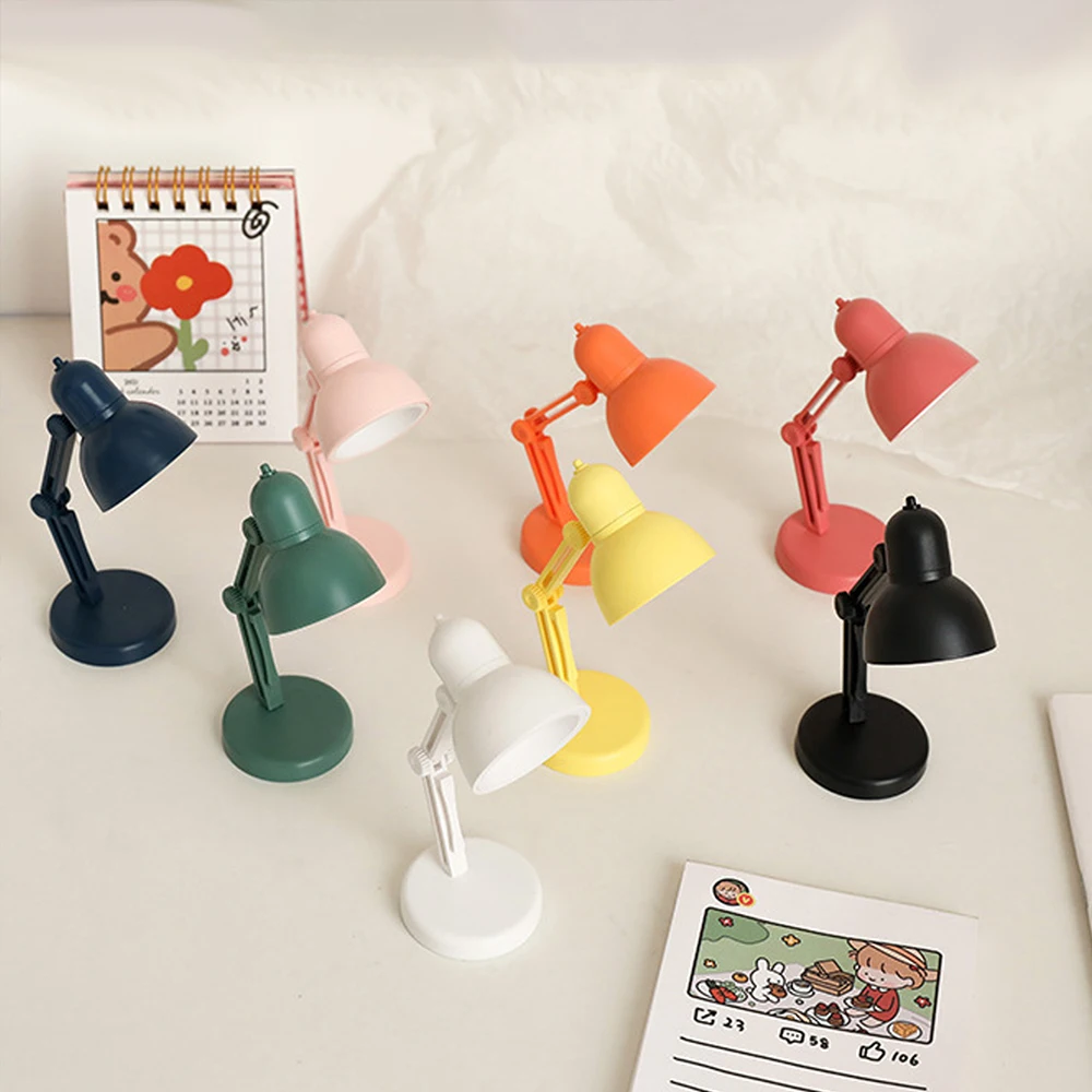 مصباح مكتبي LED ضوء ليلي صغير، ضوء كتاب محمول قابل للطي، القراءة في السرير، ضوء دافئ للعناية بالعين للدراسة ديكور طاولة السرير #1