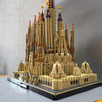 MOC Barcelona Sagrada Familia Model Kit 10045 Collectible Building blocks Set for Adults Gift Idea for Lovers of History