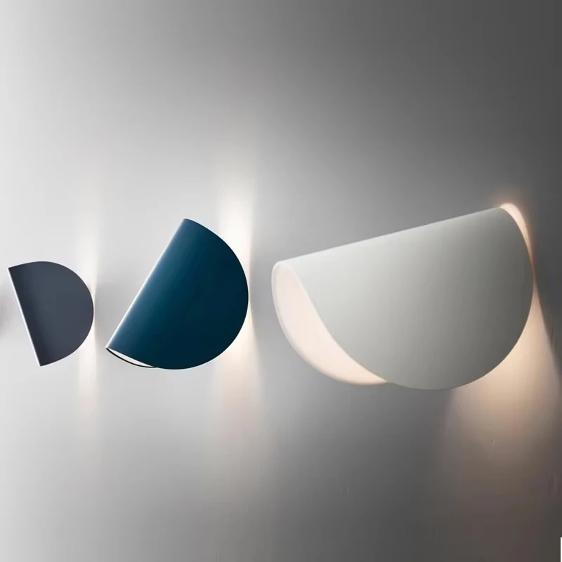 

Nordic Bedroom Study Wall Lamps Personality LED Wall Light Fixture Creative Aisle Staircase Lighting Rotating Art Bedside Sconce