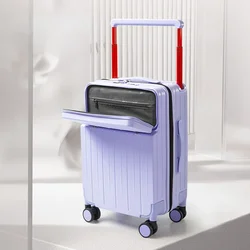 Reisekoffer 20/24/26 Zoll Gepäckset Multifunktions-Trolley-Koffer Front öffnung USB-Boarding-Box Koffer mit großer Kapazität