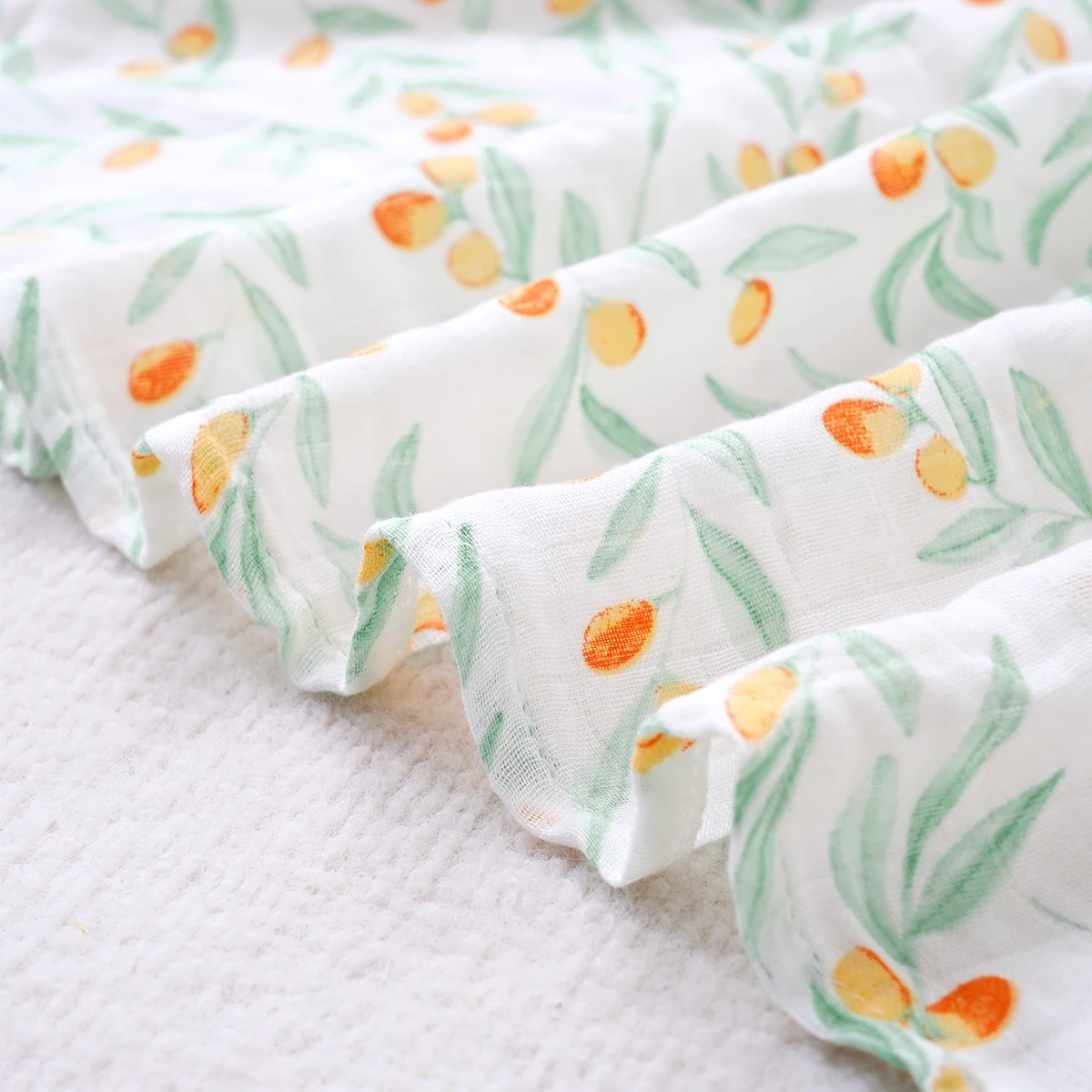 Elinfant 3 قطعة الخيزران القطن الشاش قماط بطانية الوليد قماط التفاف لينة مريحة غطاء التمريض الطفل لحاف قماط البطانيات #4