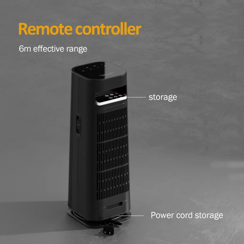 المنزل الذكي الكهربائية 2kw Heizstrahler Heizlufter Elektro Heizung السيراميك Ptc برج الفضاء مروحة سخان مع جهاز التحكم عن بعد للاستخدام الداخلي
