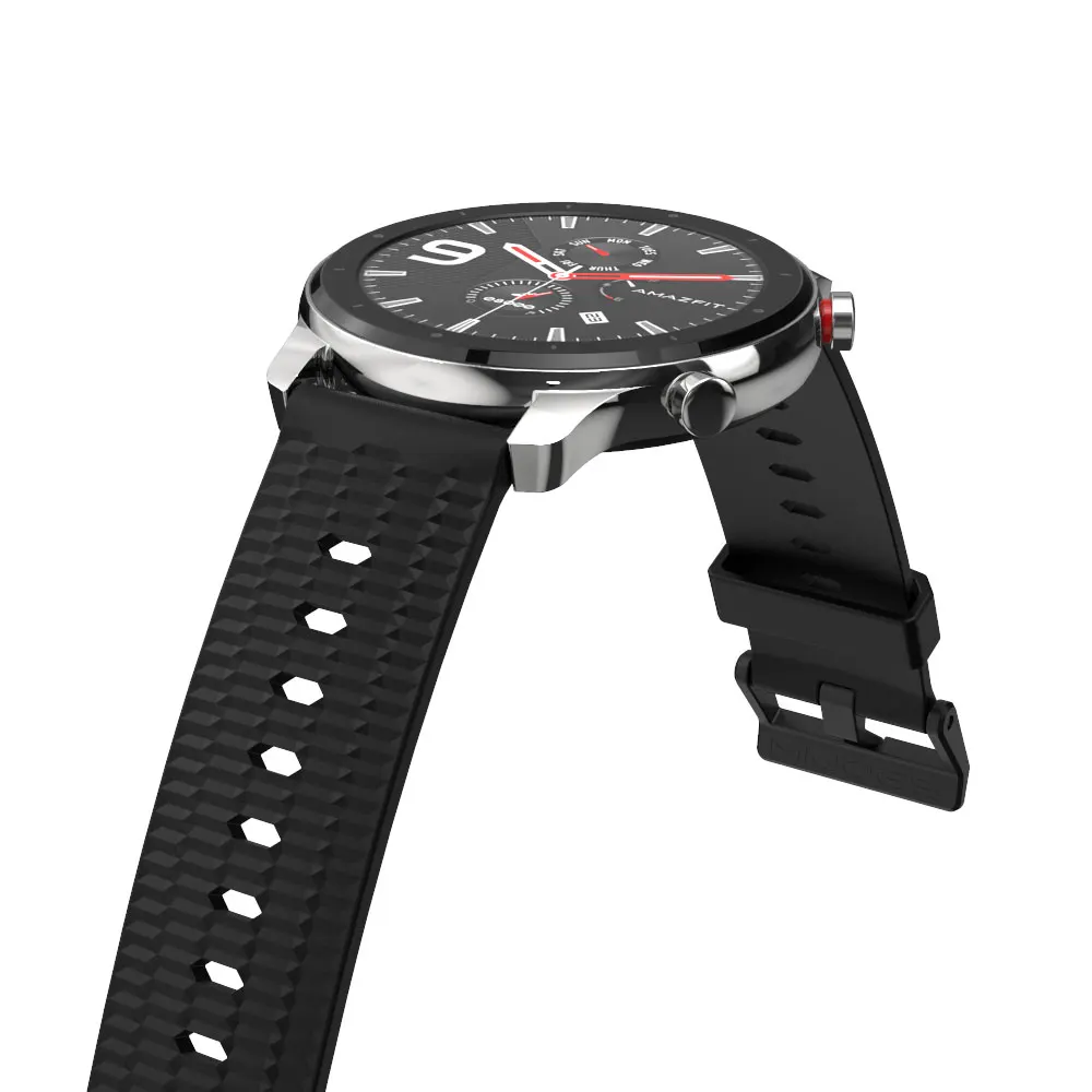 Amazfit Stratos 3 용 22mm 실리콘 스트랩 Amazfit GTR 2 스마트 워치 용 Smartwatch 시계 밴드