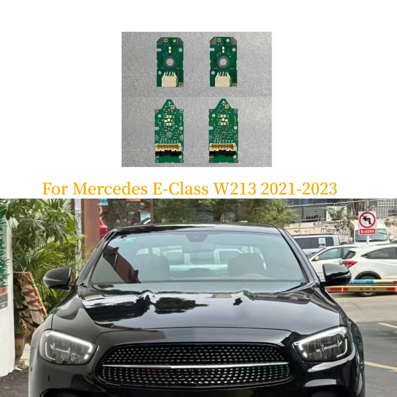 

New For Mercedes E-Class W213 2021-2023 Facelift White LED DRL Daytime Running Light & Turn Signal Module Chips LED Board