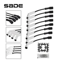 Kit de cable extremo 9070C, Kit de manga de bujía de silicona para GM LS/LT Gen LS2 LS3 LS4 LS7, 8 Uds.