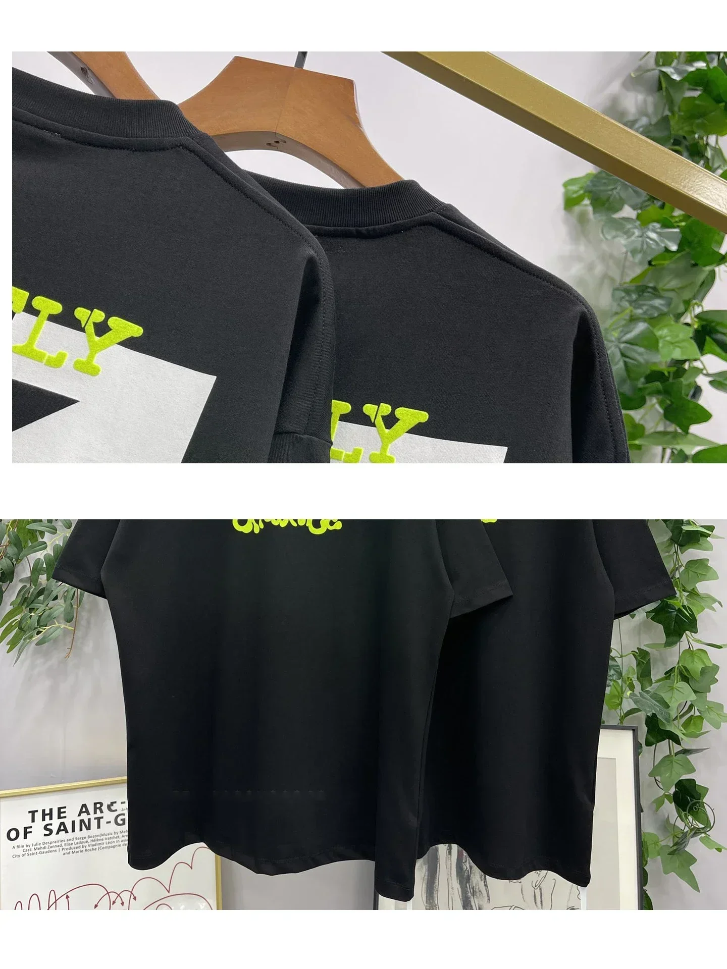 Hip-hop Fashion Cotton Mens Daily Letter printing Tee Men Summer Luxury Designer Tshirt Casual Streetwear Harajuku Trendy Tops