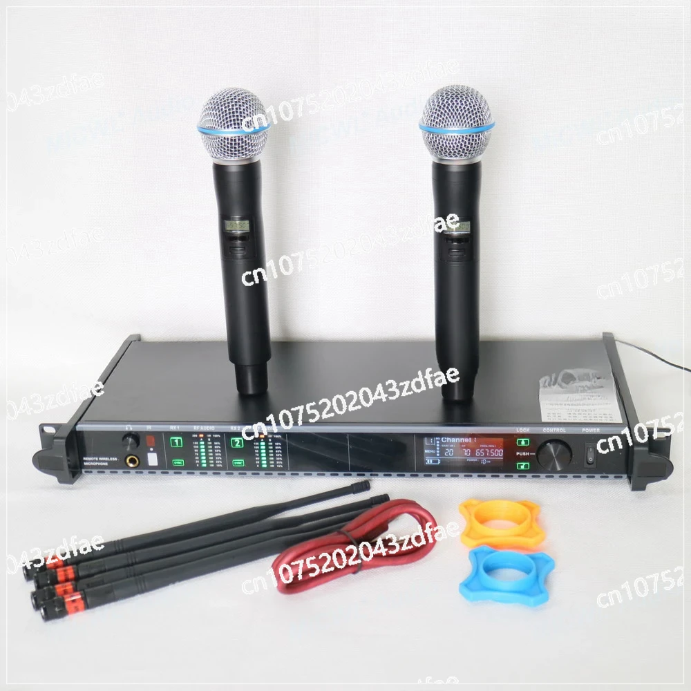 Make Sure To Stage Live Concert Performances with Microphone, Radio Two-channel Beta58 Wireless Karaoke
