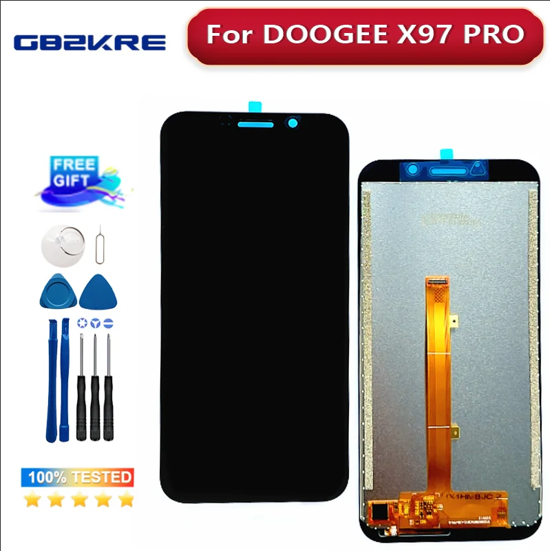 

Original Replacement Parts 1440*720 For DOOGEE X97 / X97Pro LCD Display +Touch Screen Digitizer Assembly