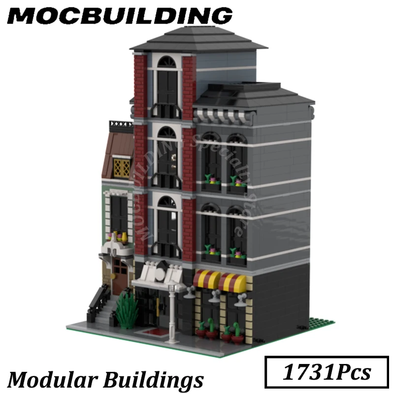 Modular Town Buildings City Street Model Display MOC Building Blocks Bricks Construction Toys Gifts Christmas