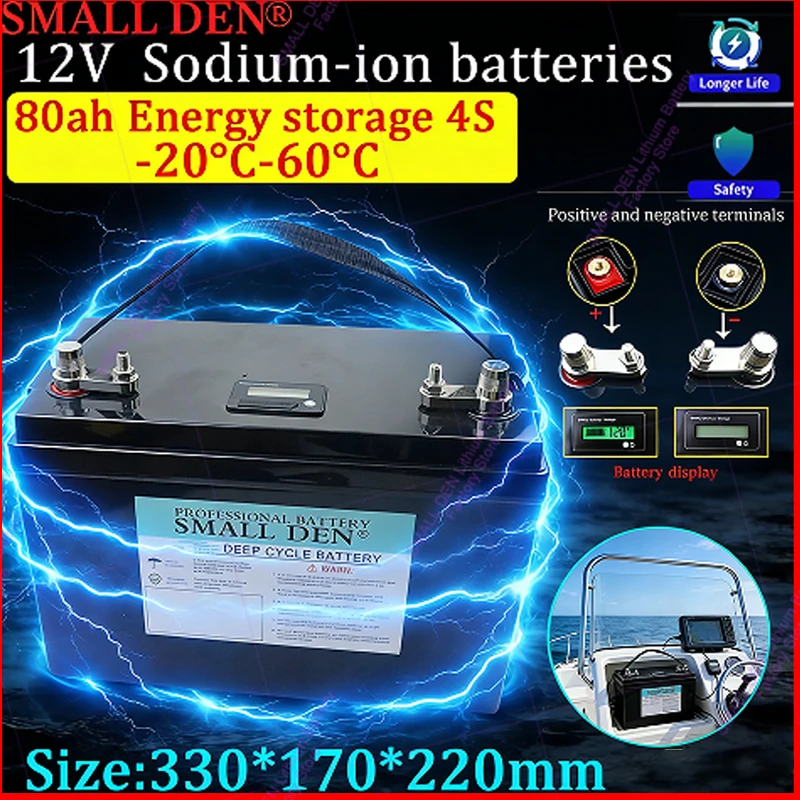 New 12V 80Ah Sodium…