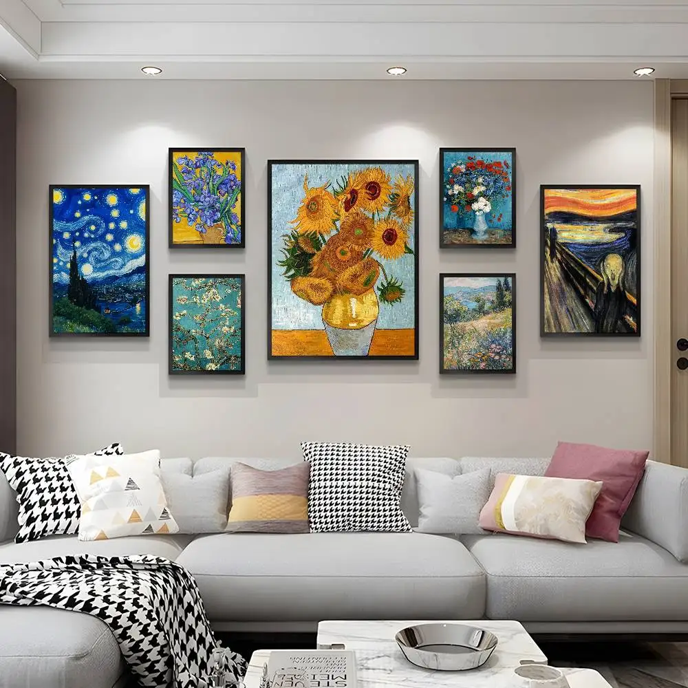 Vincent Van Gogh Writings Classic Vintage Posters Whitepaper Prints Posters Artwork Kawaii Room Decor