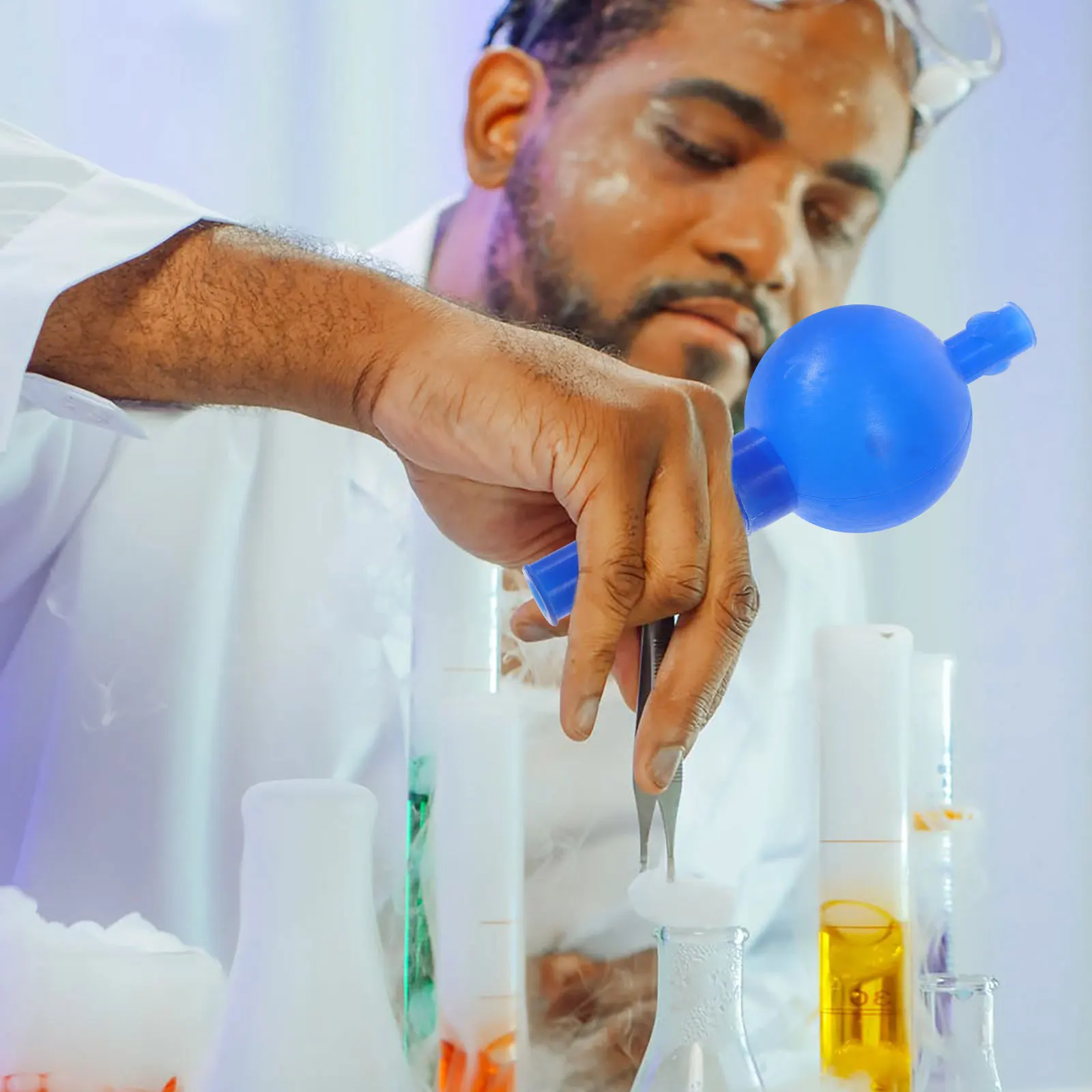 

Quantitative Suction Ball Way Laboratory Equipment Pipette Dropper Filler Silicone Reliable Easy Use Operate Tool Medical