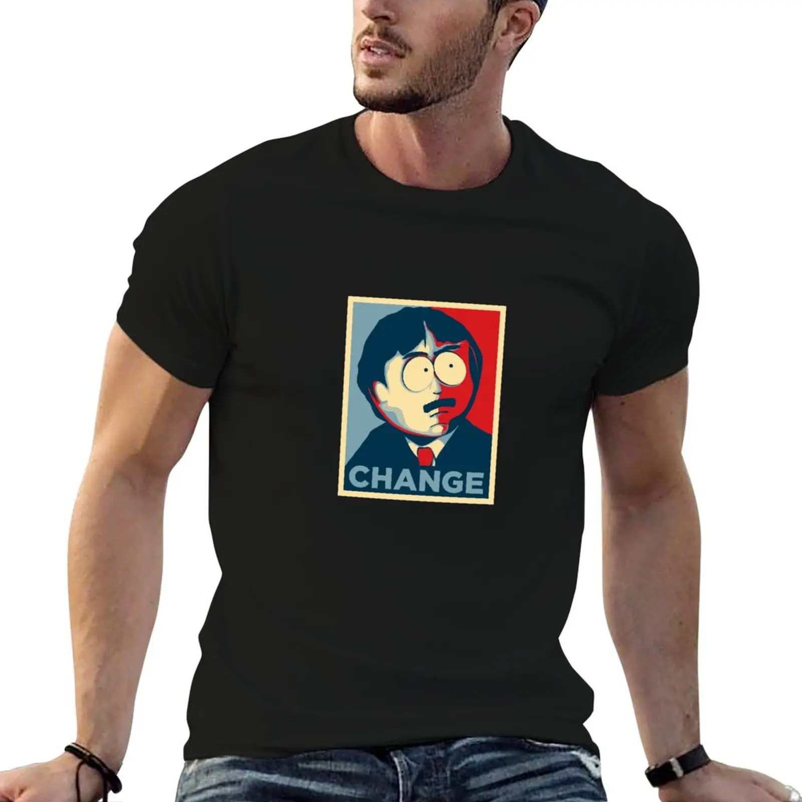 Randy Marsh Change T-Shirt man t shirt oversizeds cotton graphic tees mens graphic t-shirts