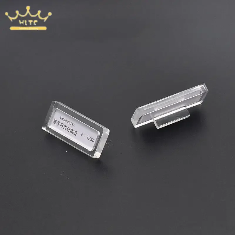 

Маленькие акриловые ценники-держатели для ювелирных изделий, 10 шт., мини-ценники, аксессуары для торгового оборудования для ювелирных прилавков