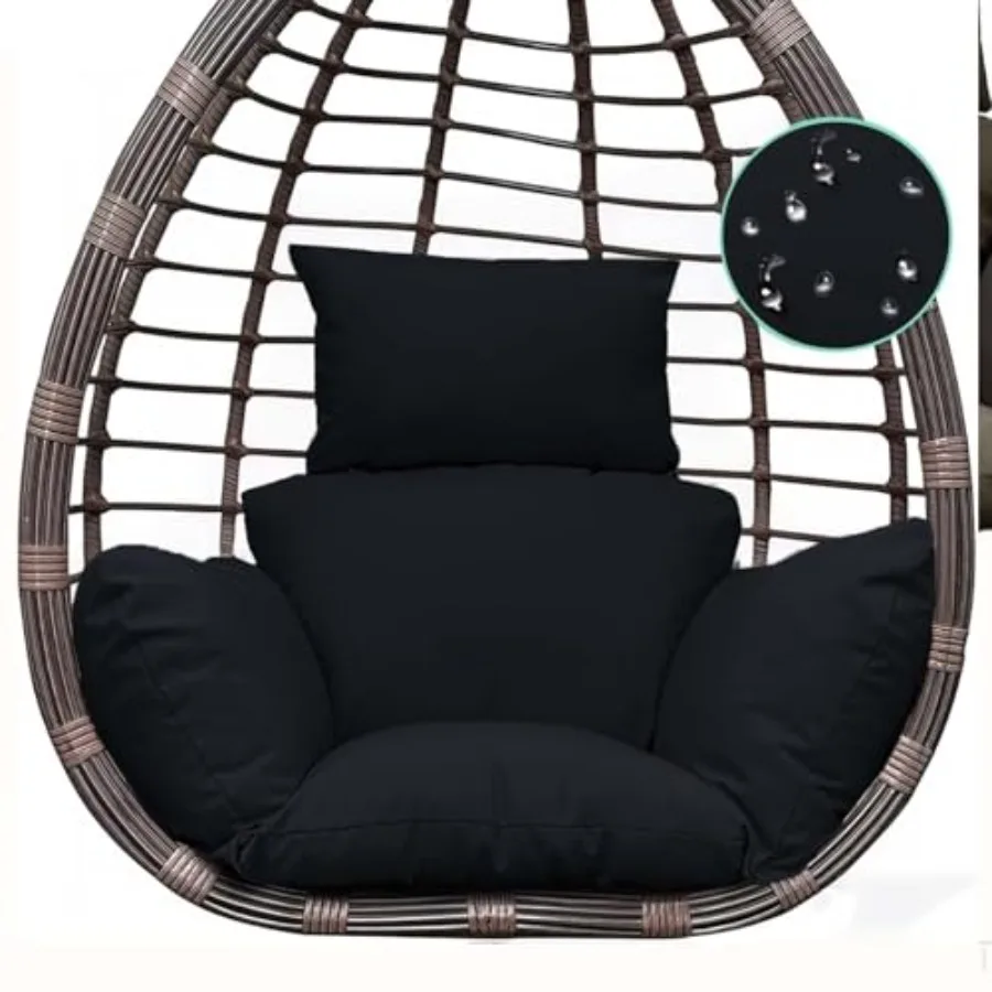 

Egg Chair Cushion Replacement Detachable Basket Egg Chair Cushion Washable Waterproof Thicken Hanging Basket Pad