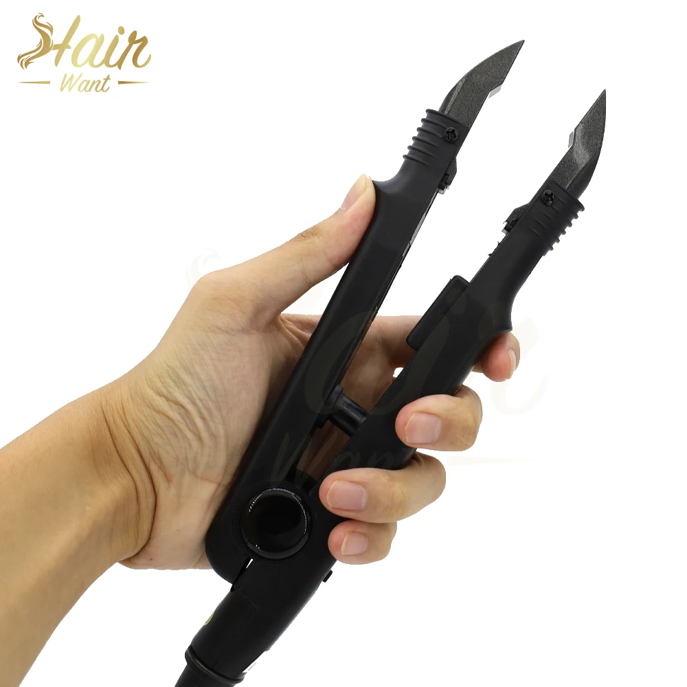 Hair Want Hair Extensions Tool Hair Connector Fusion Iron Flat Square Tip Adjustable Temperature Fusion Hair Extensions Tool