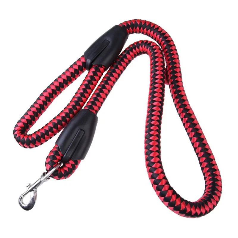 Strong Pet Dog Braided Nylon Rope Soft and Comfortable Dogs Leash Lead Durable Heavy Duty For Small Pets 120cm