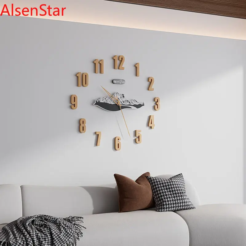 

Creative 3D Paste Your Own Digital Clock Hole-free Living Room Home Wall Clock Watch Gift Home Decoration
