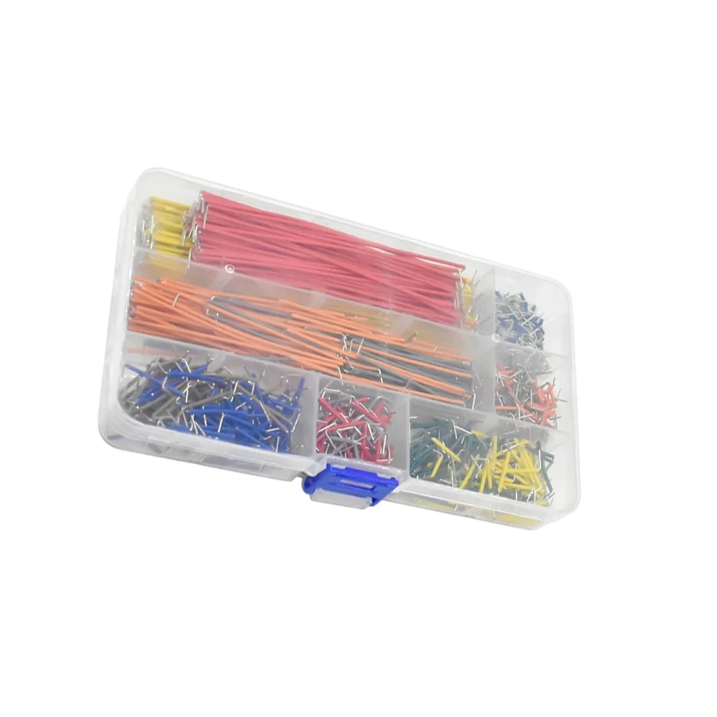 Breadboard prototipleme devreleri için çeşitli 140Pcs/560 Pcs önceden oluşturulmuş Breadboard Jumper tel kiti 14 uzunlukları