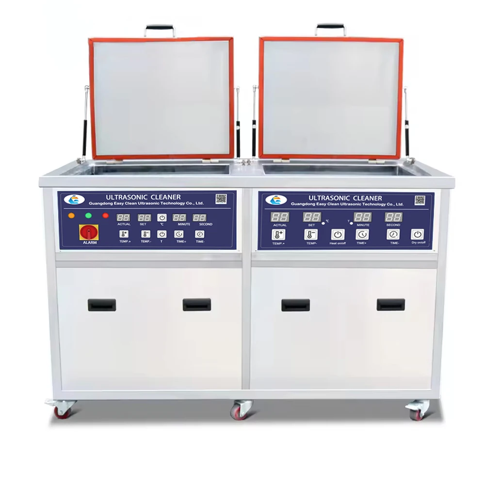 45L To 1500L Industrial Two Tanks Engine Block Ultrasonic Bath Ultrasonic Cleaning Machine For Large Hardware Parts 40kHz