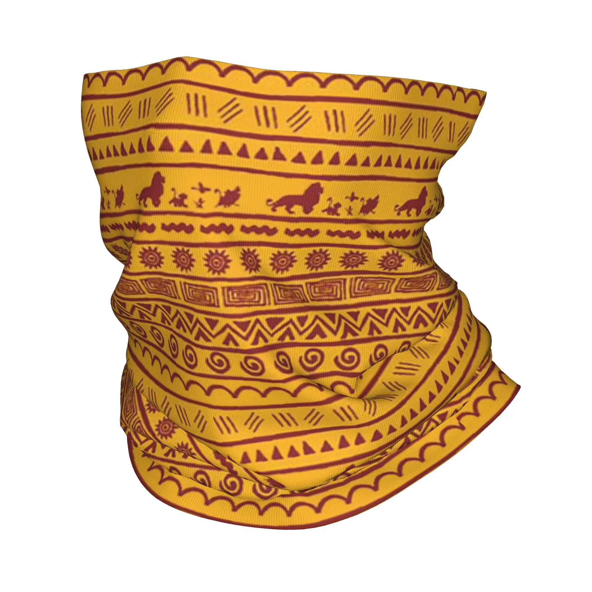 

Custom Anime Film King Lion Winter Headband Neck Warmer Women Men Hiking Hunting Tube Scarf Face Bandana Gaiter