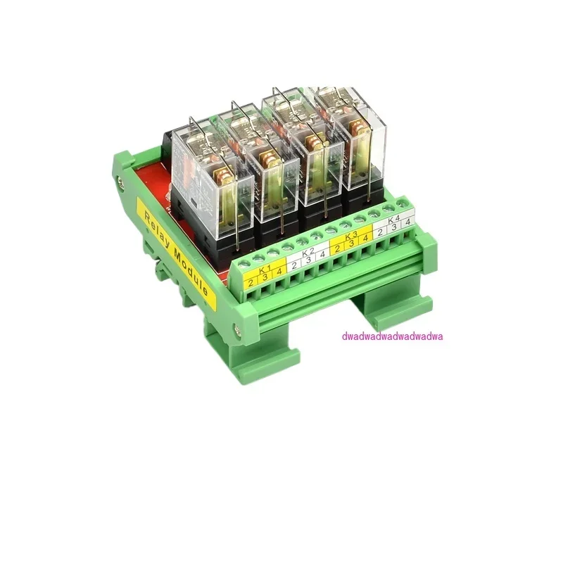 6 Channels 1 SPDT DIN Rail Mount G2R-1 10A 12V 24V DC Interface Relay Module PNP NPN compatible 1NC 1NO