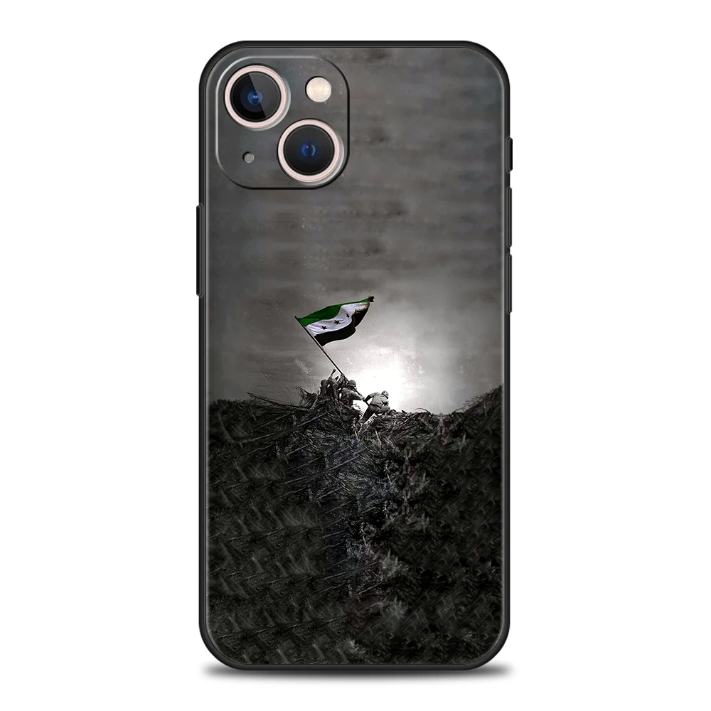 Syrian Syria Flag Handy hülle für iPhone 16 15 14 13 12 Pro Max 11 Pro Max 7 8 plus xs xr stoß feste Softshell-Capas-Taschen