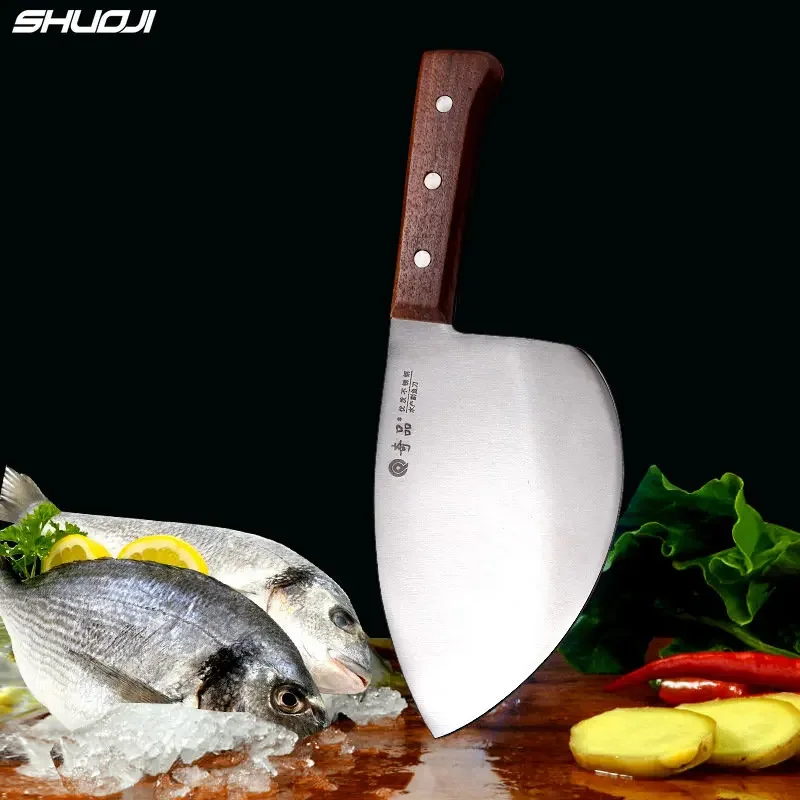 Professional Aquatic Knife Fish Killing Knife Fish Slicing Knife Multi-function Fish Bone Chopping Knife Kitchen Chef Knife