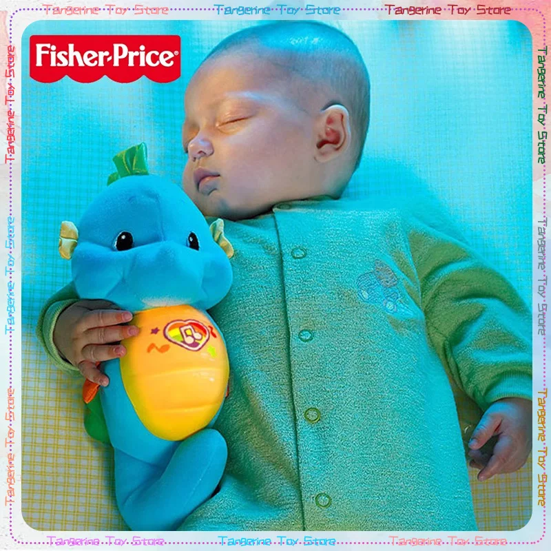 

Mattel Fisher-Price звук и искусство, успокаивающие куклы морские лошади, родитель-ребенок, раннее образование, Музыкальный Детский пазл для сна, детские игрушки